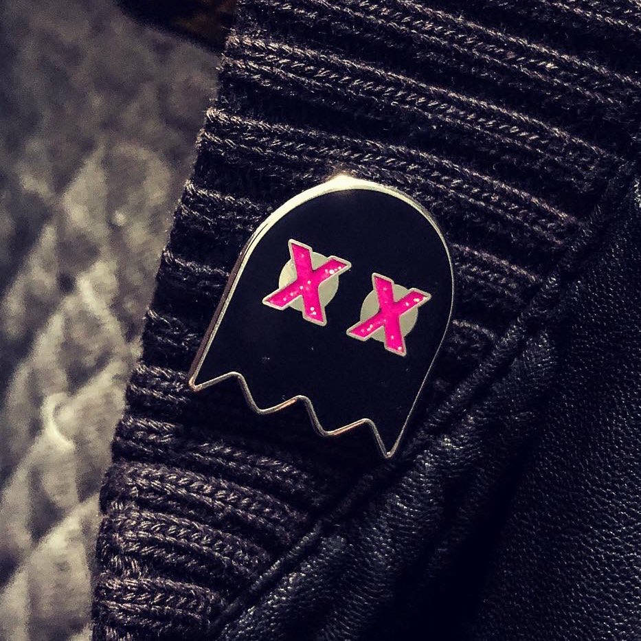 Atomic Ghost with the Most Lapel Pin – Kill 'Em With Cuteness